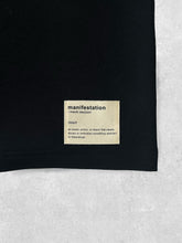 Afbeelding in Gallery-weergave laden, Black/White Manifestation Heavyweight Boxy Statement Tee (made in NL 🇳🇱)