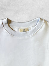 Afbeelding in Gallery-weergave laden, White/Blue Manifestation Heavyweight Boxy Statement Tee (made in NL 🇳🇱)