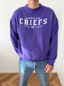 Purple Vintage Keokuk USA varsity sweatshirt size XL