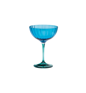 Jazzy Blue Champagne Glass