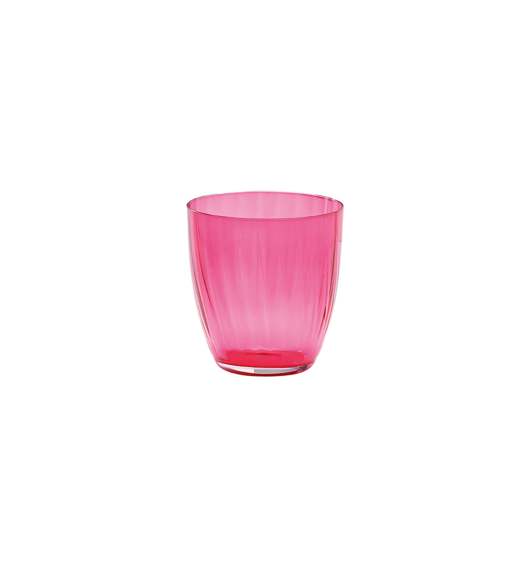 Jazzy Pink Water Glass